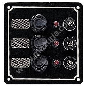 TABLICA - 3 OBWODY, 100X100 MM, ALUMINIUM