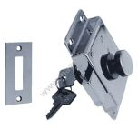 ZAMEK NA KLUCZ 98X58 MM MOSIĄDZ CHROM PRAWY