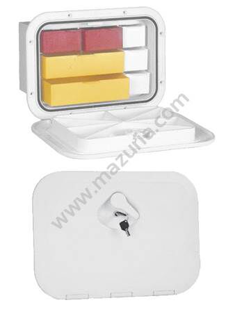SCHOWEK Z SZUFLADAMI 270x375 MM BIAŁY