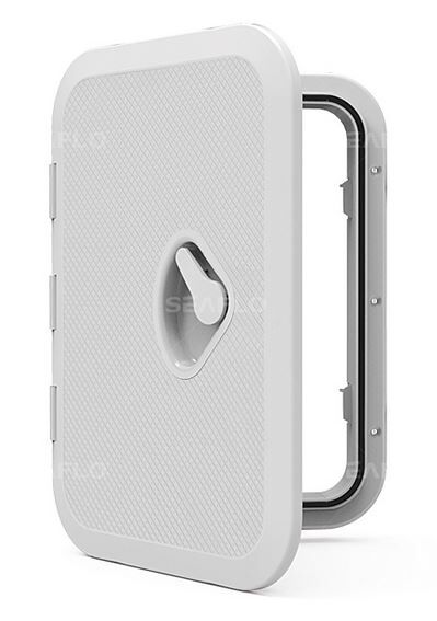 LUK 375X270 MM NA KLAMKĘ PVC BIAŁY