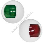 LAMPY LED CZERWONA I ZIELONA, BIAŁY PVC, 65 MM