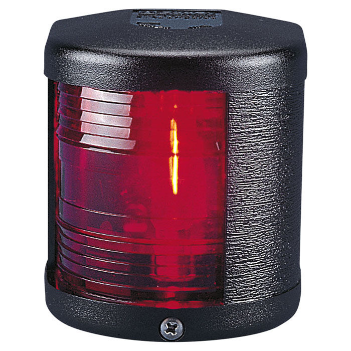 LAMPA S25 BOCZNA CZERWONA- CZARNY PVC 64 X 73 MM