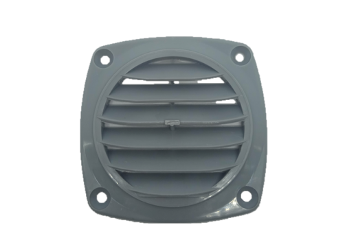 KRATKA WENTYLACYJNA 82X82 MM, SZARA PVC