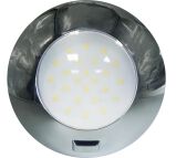 LAMPA LED 143MM, 12-24V, Z WŁĄCZNIKIEM, PVC/CHROM