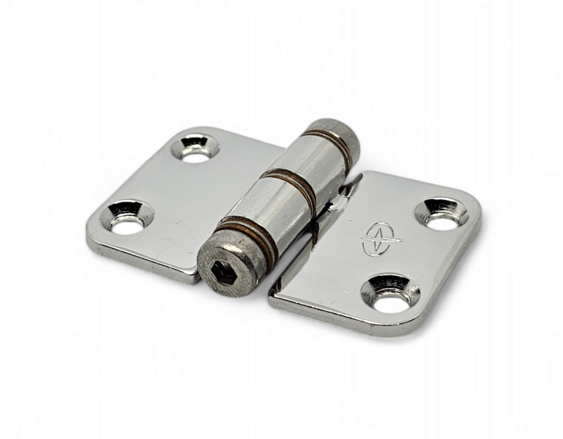 ZAWIAS CIERNY REGULOWANY 38 X 59 X 3 MM / AISI304