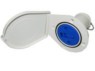 WLEW WODY 38 MM PVC BIAŁY Z KLAPKĄ