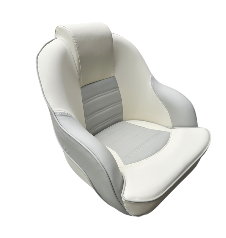 FOTEL COMFORT BIAŁO-SZARY 58X48X54 CM