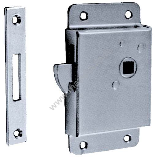 ZAMEK 60X98 MM, NAWIERZCZNIOWY, CHROMOWANY