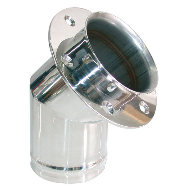 KOŃCÓWKA WYDECHU SPALIN 45ST. 51 MM, NIERDZEWNA