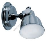 LAMPA ŚCIENNA, KINKIET 75 MM MOSIĄDZ CHROM LEDOWA