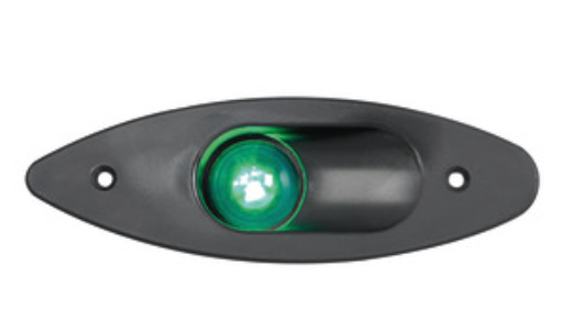 LAMPA NAWIGACYJNA ZIEL. 112,5 ST. 197X64MM PVC