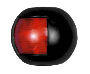 LAMPA BOCZNA CZERWONA, CZARNY PVC, 63X70X38 MM