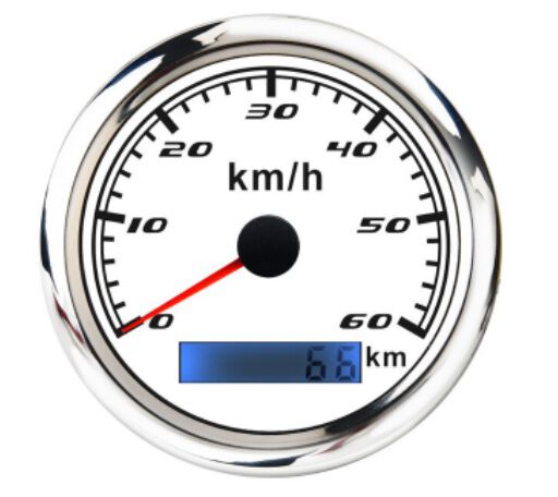 PRĘDKOŚCIOMIERZ GPS DO 60 KM/H BIAŁY LICZNIK MH.