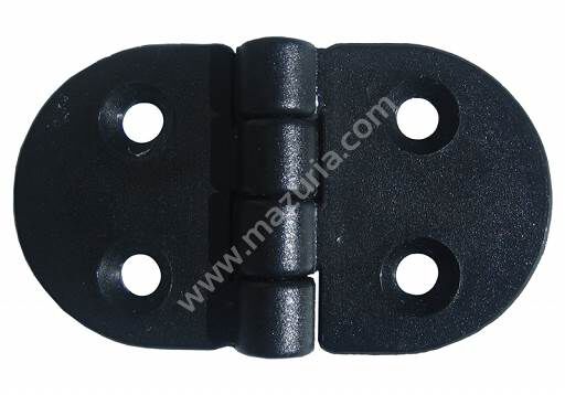 ZAWIAS 40 X 70 X 4,5 MM, POLIAMID CZARNY