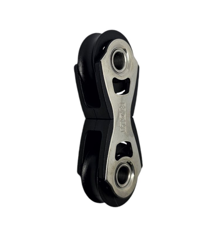 BLOK DWUSTRONNY 2X30 MM ŁOŻYSKOWANY, STAŁY, LINA 8