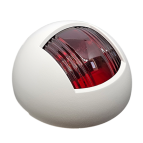 LAMPA BOCZNA CZERWONA, BIAŁY PVC, 75X70X35 MM