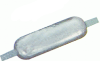 ANODA CYNKOWA 0.60KG / 115x60x17MM