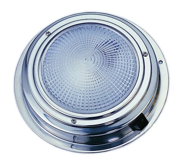 LAMPA KAJUTOWA 140 MM 12V NIERDZEWNA, LEDOWA