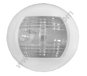 LAMPA RUFOWA BIAŁA, BIAŁY PVC, 74X70X35 MM