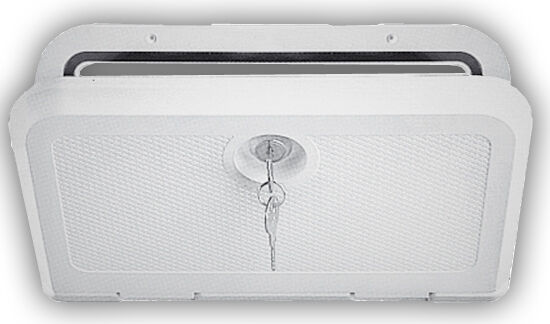 LUK 180X285 MM, NA KLUCZ VHF/RADIO, BIAŁY PVC