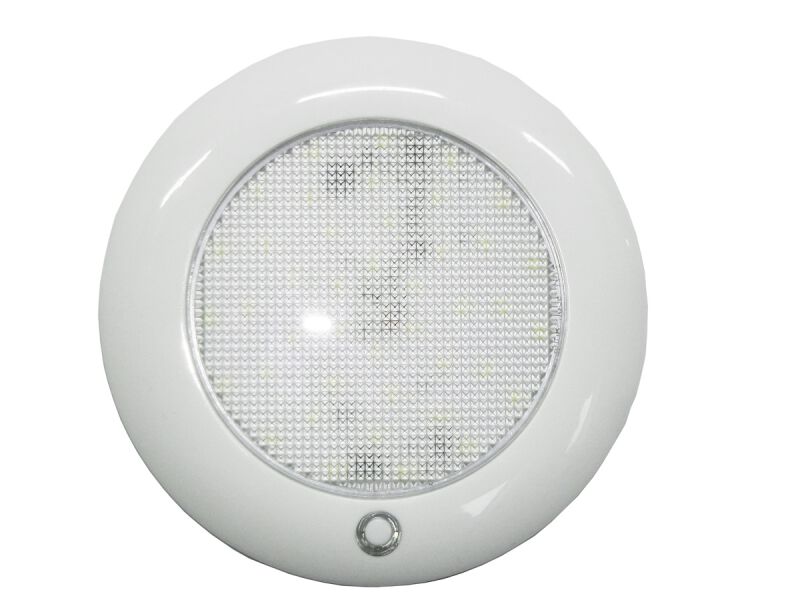 LAMPA KAJUTOWA LED 127 MM 10-30V BIAŁA+NIEBIESKA