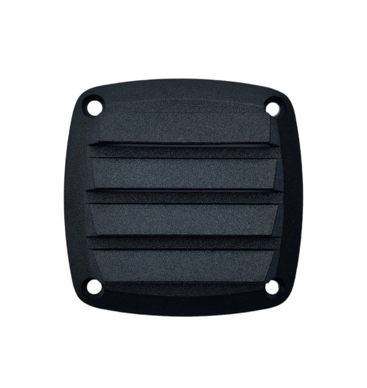 KRATKA WENTYLACYJNA 85X85 MM Z CZARNEGO PVC