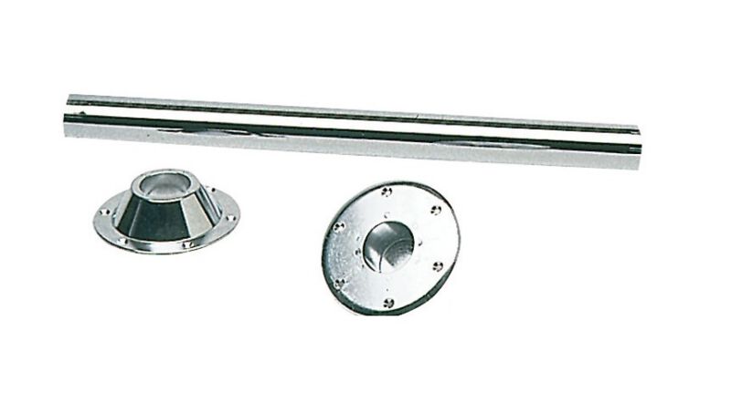 NOGA STOŁU 700 MM ALUMINIUM ANODOWANE + PODSTAWY
