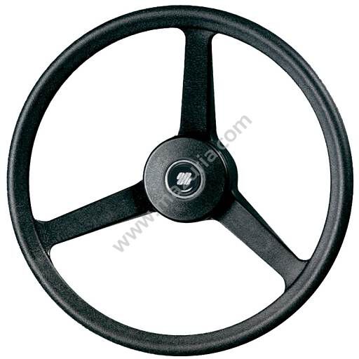 KIEROWNICA V32, 335 MM, CZARNA, OBRĘCZ I RAMIĘ PVC