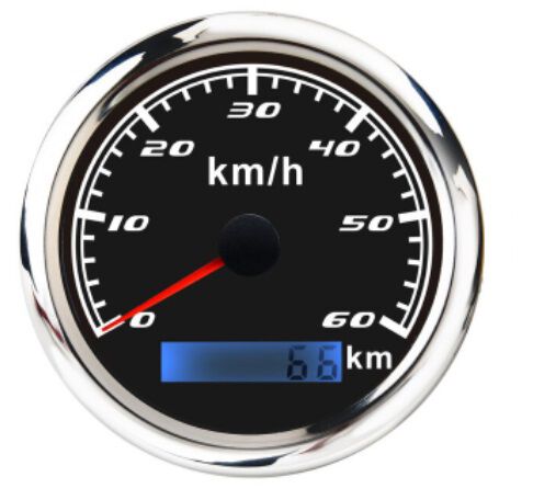 PRĘDKOŚCIOMIERZ GPS DO 60 KM/H CZARNY LICZNIK MH.