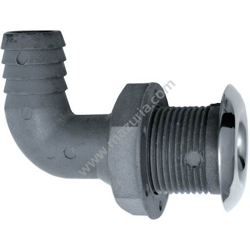 PRZEJŚCIE BURTOWE PVC 38 MM 90ST KOŁNIERZ AISI 316