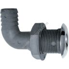 PRZEJŚCIE BURTOWE PVC 38 MM 90ST KOŁNIERZ AISI 316