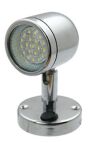 LAMPA ŚCIENNA, KINKIET LED 8-30V/3W STAL NIERDZEW