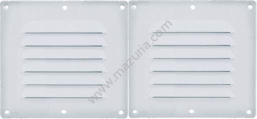 KRATKA WENTYLACYJNA 255X115 MM, BIAŁY PVC