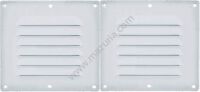 KRATKA WENTYLACYJNA 255X115 MM, BIAŁY PVC