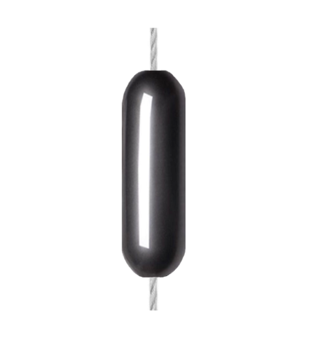 ODBIJACZ Z OTWOREM PRZELOTOWYM 10X30 ANTRACYT