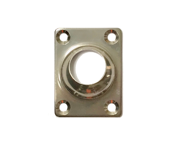 PROSTOKĄTNE GNIAZDO RELINGU 22 MM 60 STOPNI
