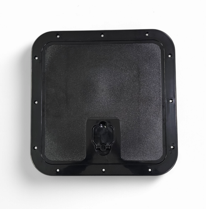 LUK 375x375 CZARNY PVC, WYJMOWANE DRZWICZKI