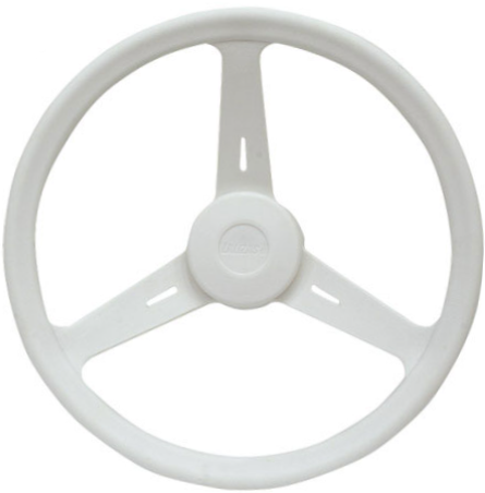 KIEROWNICA CLASSIC 350 MM, BIAŁA PVC