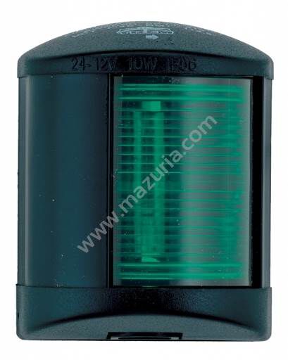 LAMPA BOCZNA ZIELONA - CZARNY PVC, 58X74X58 MM