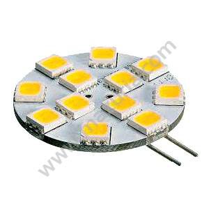 ŻARÓWKA LED G4, 12V, 12 DIÓD, DWUSTYKOWA
