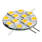 ŻARÓWKA LED G4, 12V, 12 DIÓD, DWUSTYKOWA