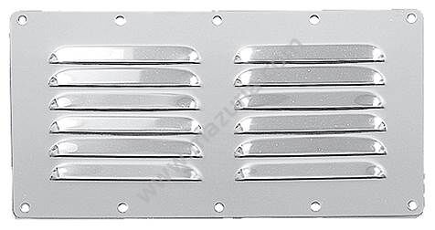 KRATKA WENTYLACYJNA 122X228 MM POZIOMA NIERDZEWNA