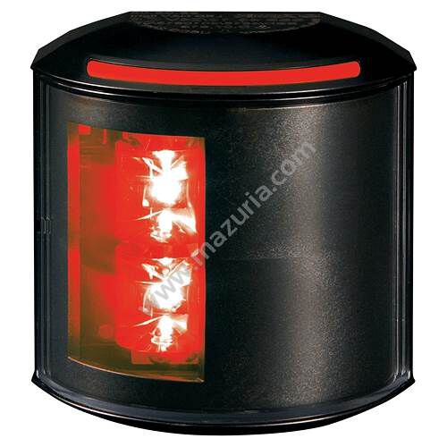LAMPA BOCZNA LED, CZERWONA, 106X98X62 MM,CZARNY PV