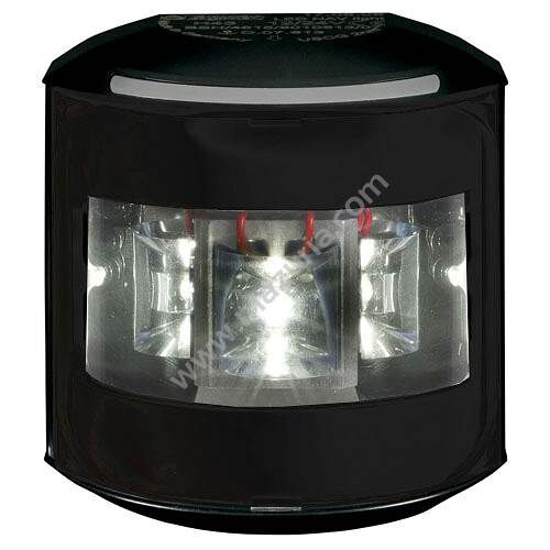 LAMPA MASZTOWA LED, BIAŁA, 106X98X62 MM,CZARNY PVC