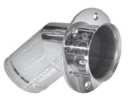 KOŃCÓWKA WYDECHU SPALIN 45ST. 76 MM, NIERDZEWNA