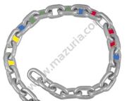 ZNACZNIK ŁAŃCUCHA KOTWICZNEGO 12MM 8SZT NIEBIESKI