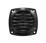 KRATKA WENTYLACYJNA 82X82 MM, CZARNY PVC