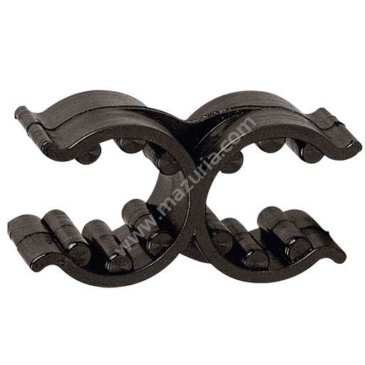 ZACZEP OBUSTRONNY 18-25 MM PVC CZARNY