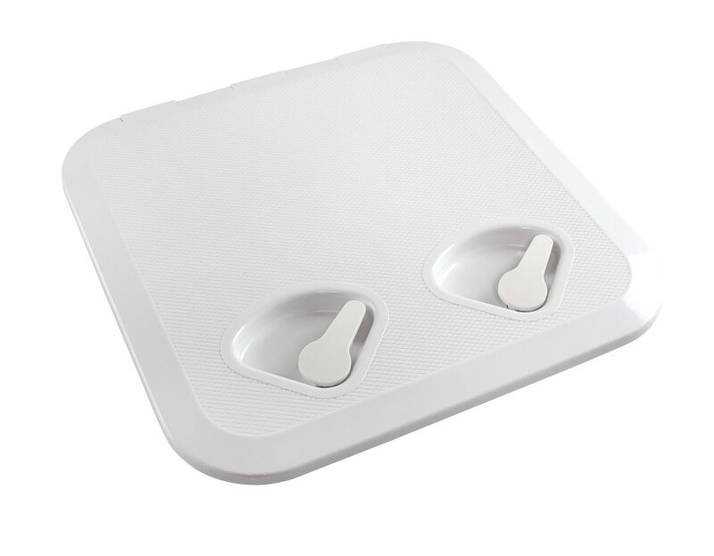 LUK 370X375 MM NA KLAMKĘ PVC BIAŁY
