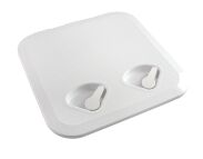 LUK 370X375 MM NA KLAMKĘ PVC BIAŁY